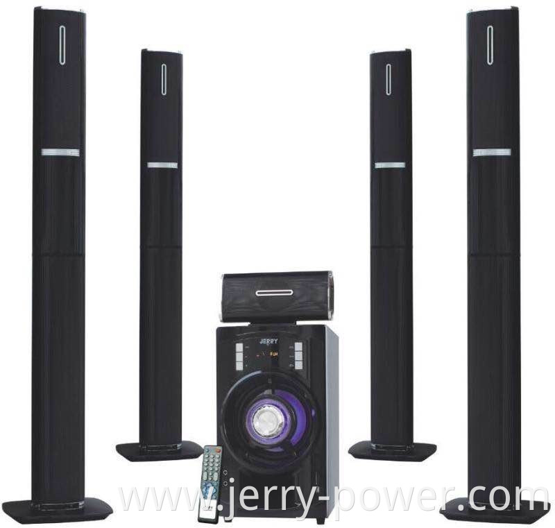 5.1 ch ahuja wireless mic surround home sound system 7.1 with LED light speakers audio speaker